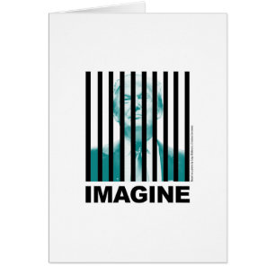 Cartão Imagine Trump atrás de Bares