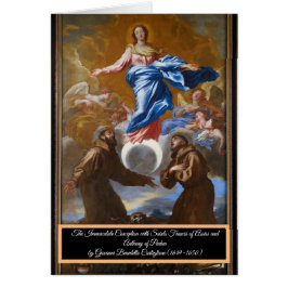 Cartão Immaculate Conception