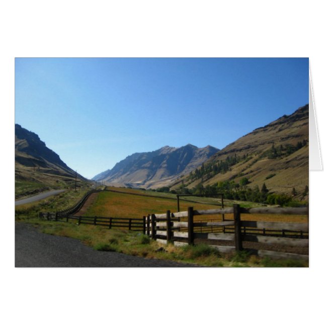 Cartão Imnaha Highway (Frente horizontal)