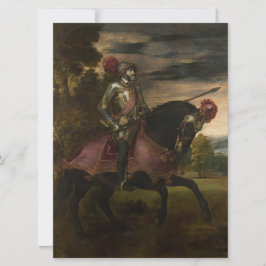 Cartão Imperador Charles V em Horseback (por Titian)