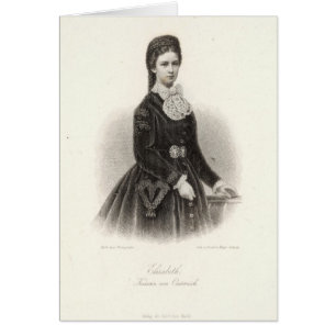 Cartão Imperatriz Elisabeth de Áustria