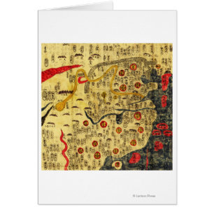 Cartão Império de Ming, ChinaPanoramic MapChina