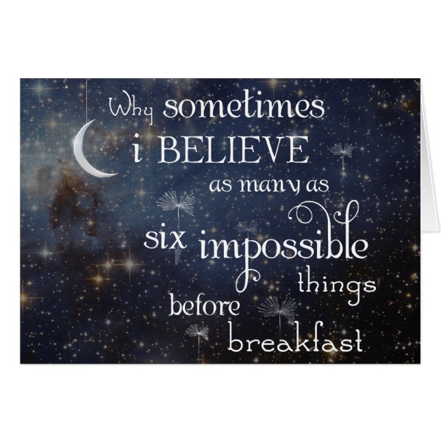 Cartão impossível das estrelas das coisas (Frente Horizontal)