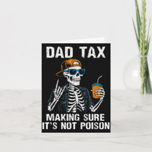 Cartão Imposto do papai garantindo que não seja venenoso 