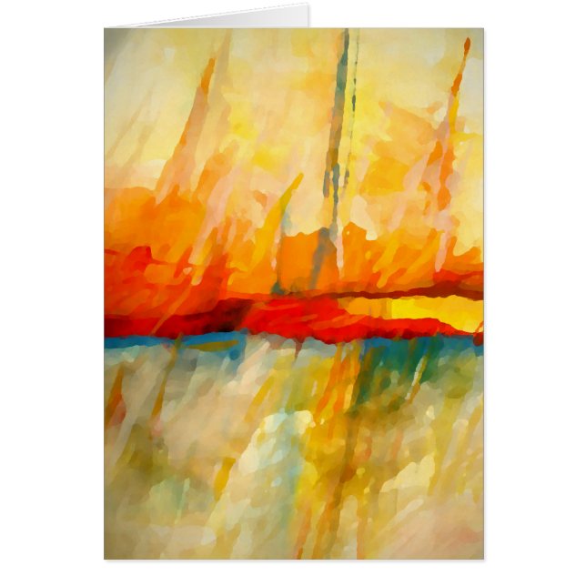 Cartão Impressão Abstrato moderna (Frente)