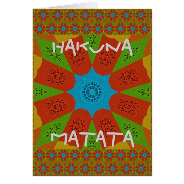 Cartão Impressão africano (Frente)