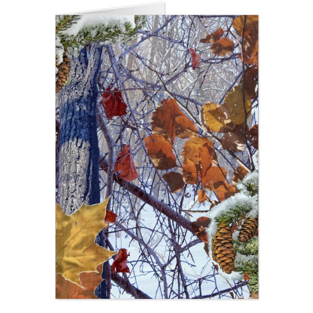 Cartão Impressão da Camuflagem de Inverno da Primeira Nev (Frente)