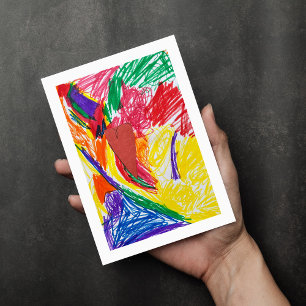 Cartão Impressão de Arte Personalizada para Crianças