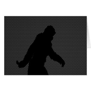 Cartão Impressão de fibra de carbono de carvão extravag