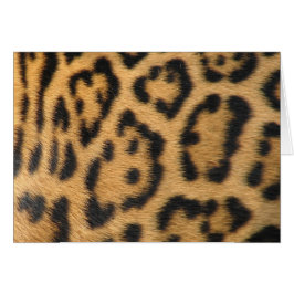 Cartão Impressão de Leopardo