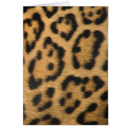 Cartão Impressão de Leopardo