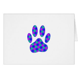 Cartão Impressão de Paw Cósmico