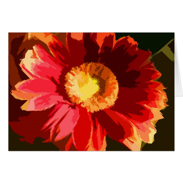 Cartão Impressão Floral (Frente Horizontal)