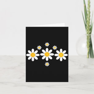 Cartão Impressão floral de margarida férias flores verão