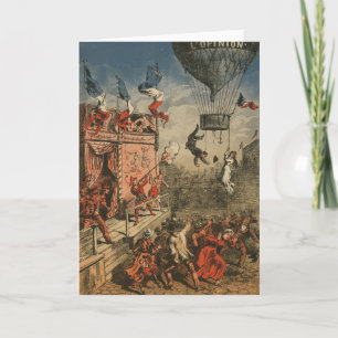 Cartão Impressão Humorística De Um Artista Teatral