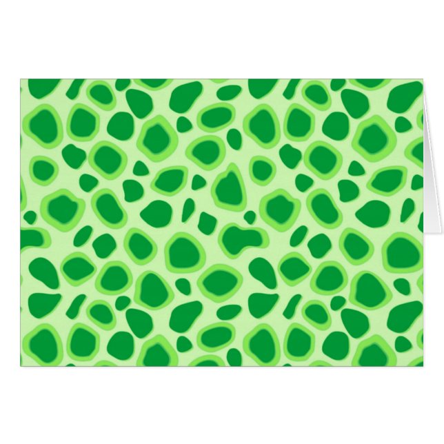 Cartão Impressão Leopard - Sombras do Verde limão (Frente horizontal)