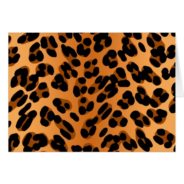 Cartão Impressão Leopardo (Frente Horizontal)