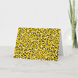 Cartão Impressão Leopardo, Manchas Leopardo, Leopardo Ama