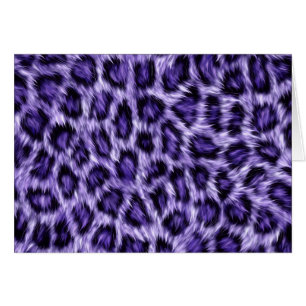 Cartão Impressão Leopardo - Roxo