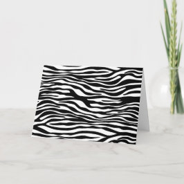 Cartão Impressão Zebra, Banhas Zebra, Preto E Branco