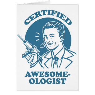 Cartão Impressionante-ologist certificado