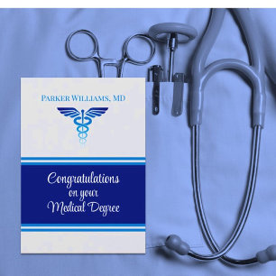 Cartão Impressive! Medical degree Graduation card