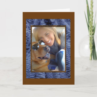 Cartão Impressões da pata das folhas