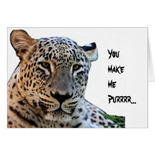 Cartão Impressões de leopardo