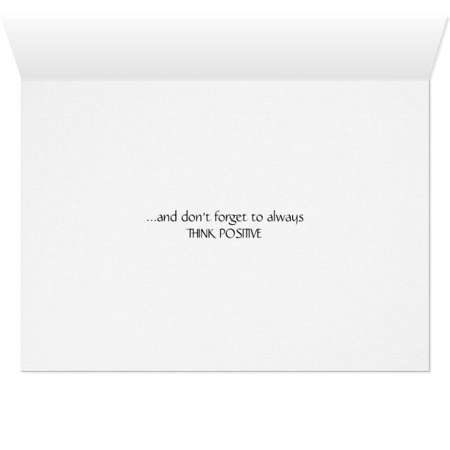 Cartão Inalar. Exalar. Repita. Pense positivo (Interior horizontal (base))