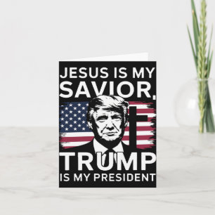 Cartão Inauguração 2025 Jesus E Trump
