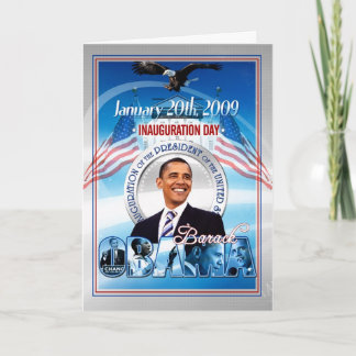 Cartão Inauguração de Barack Obama