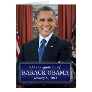 Cartão Inauguração de Barack Obama 2013