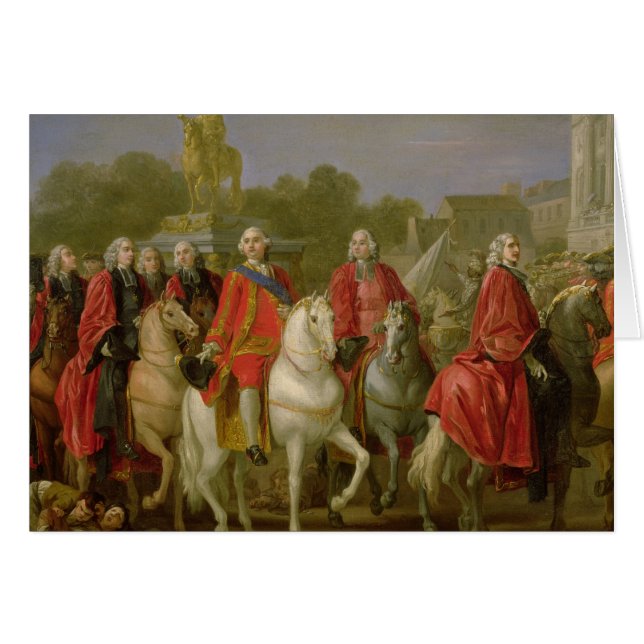 Cartão Inauguração do lugar Louis XV (Frente Horizontal)