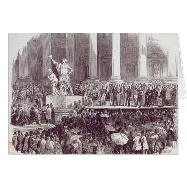 Cartão Inauguração do presidente Polk: O juramento (Frente Horizontal)