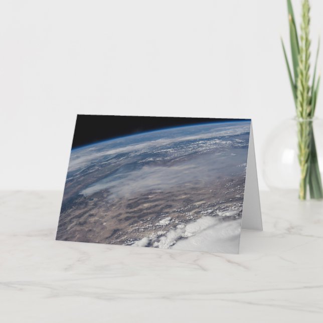 Cartão Incêndios em volta do Parque Nacional de Yosemite. (Frente)