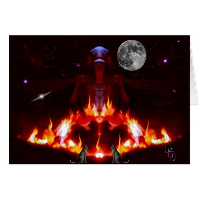 Cartão Incêndios Sagrados (Frente Horizontal)