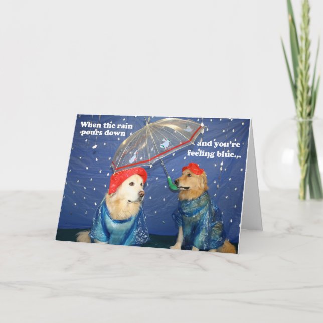 Cartão Incentivo ao Rainy Day Blues (Frente)