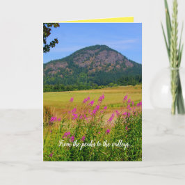 Cartão Incentivo, cena da natureza, suas próprias palavra