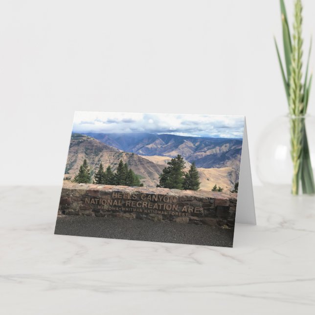 Cartão Inclina o Canyon Ccenic Byway, OR (Frente)