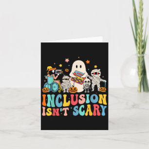 Cartão Inclusão Não É Assustadora Ghost Mummy Halloween S