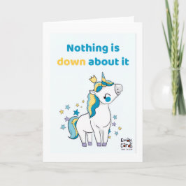 Cartão Inclusion for Down Syndrome - Unicorn