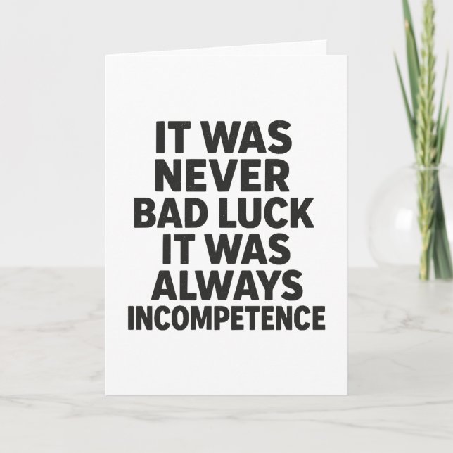 Cartão Incompetência (Frente)