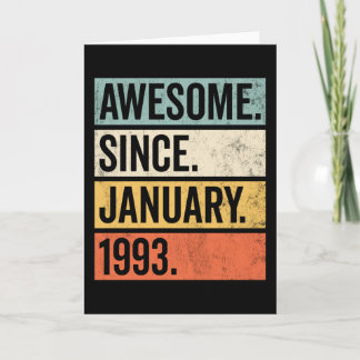 Cartão Incrível Desde Janeiro De 1993 Aniversário