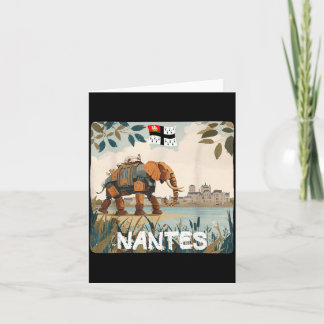 Cartão Incrível gráfico do elefante de Nantes para menino