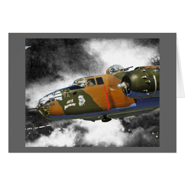 Cartão Incursores B-25 de Doolittles (Frente Horizontal)