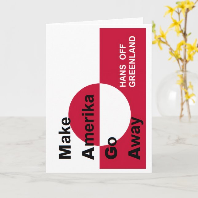 Cartão Independant Greenland (Flor Amarela)