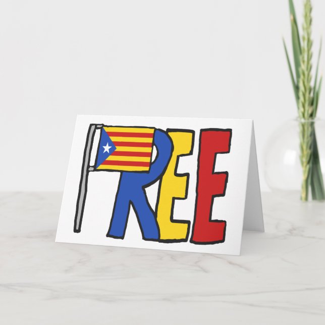 Cartão Independência Catalã Livre (Frente)
