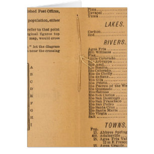 Cartão Indexar a Arizona de Rand McNally