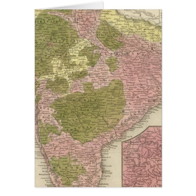 Cartão Índia e Sri Lanka (Frente)