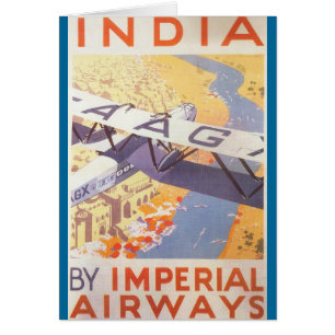 Cartão Índia por Imperial Airways